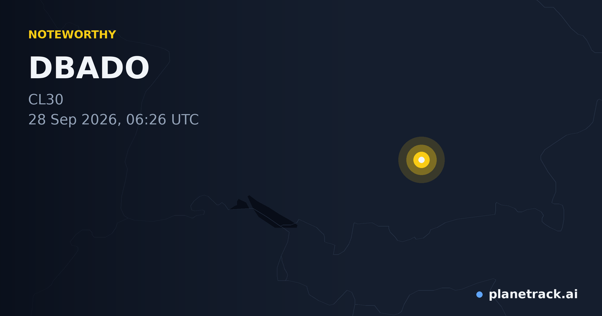 Map of where DBADO's special aircraft happened