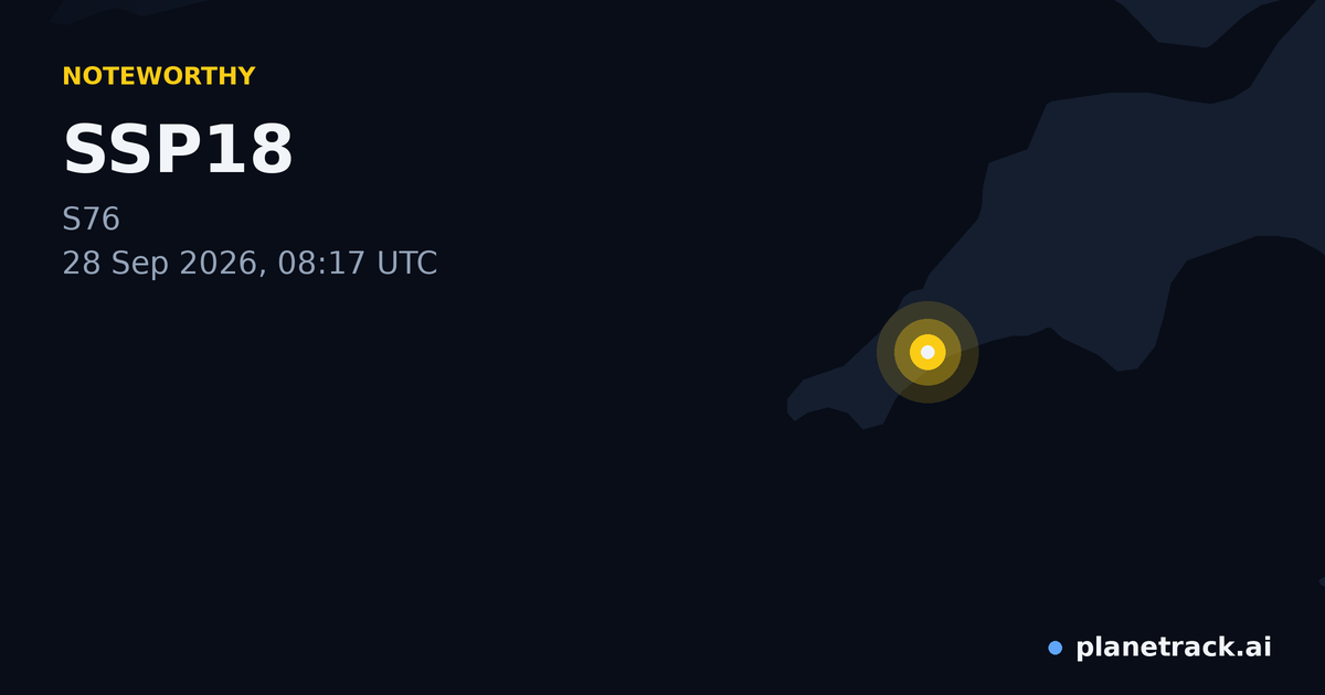 Map of where SSP18's special aircraft happened