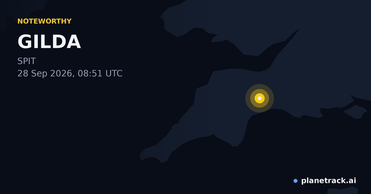Map of where GILDA's special aircraft happened