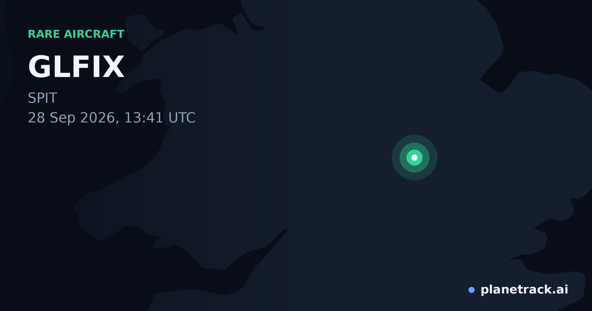 Map of where GLFIX's rare aircraft happened