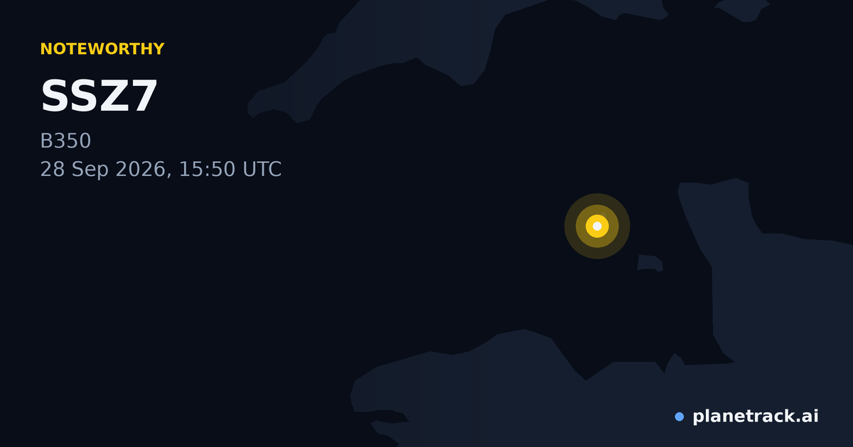 Map of where SSZ7's special aircraft happened