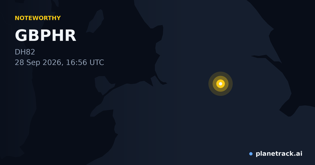 Map of where GBPHR's special aircraft happened
