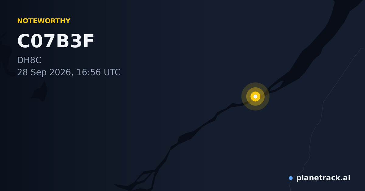 Map of where C07B3F's special aircraft happened