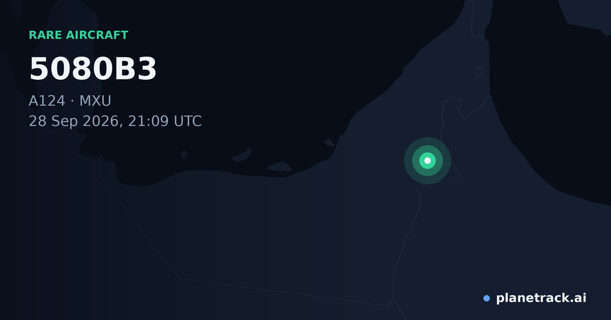 Map of where 5080B3's rare aircraft happened