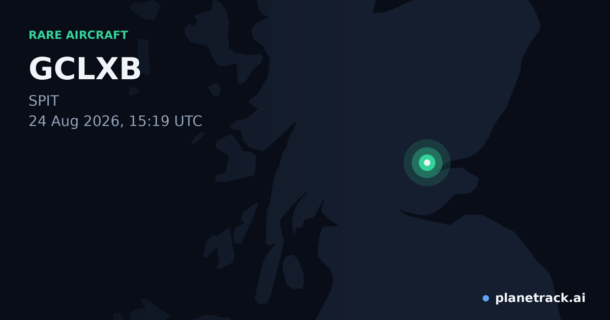 Map of where GCLXB's rare aircraft happened