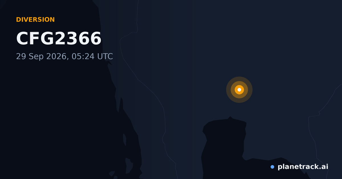 Map of where CFG2366's diversion happened