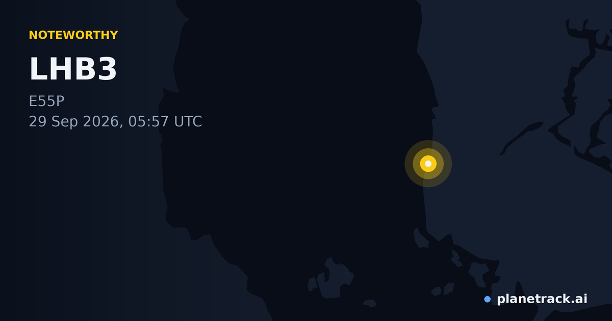 Map of where LHB3's special aircraft happened