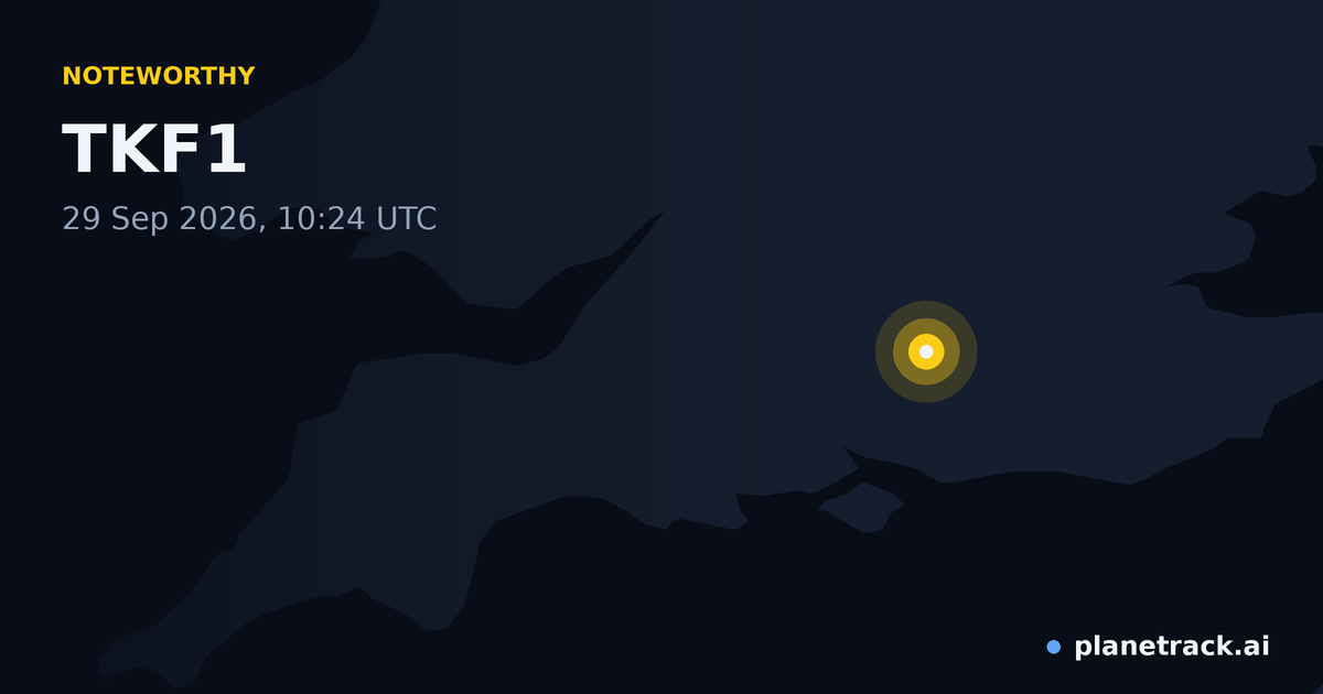 Map of where TKF1's special aircraft happened