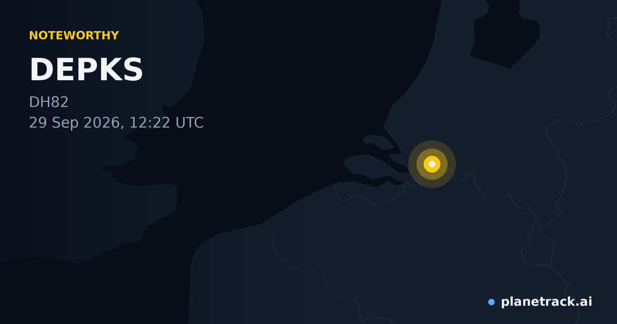 Map of where DEPKS's special aircraft happened