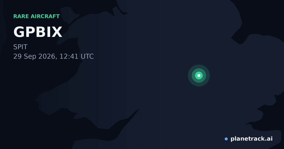 Map of where GPBIX's rare aircraft happened