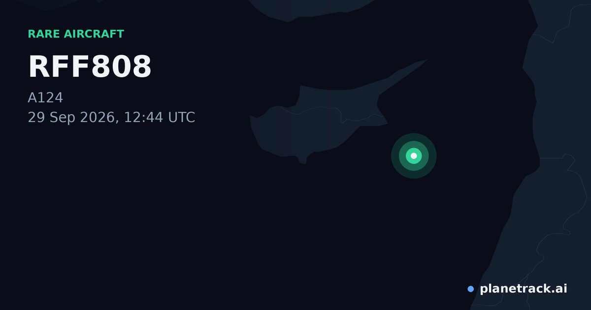 Map of where RFF808's rare aircraft happened