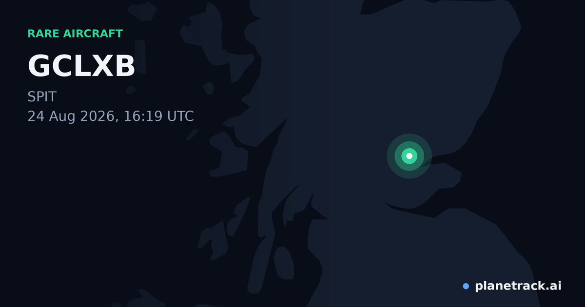 Map of where GCLXB's rare aircraft happened
