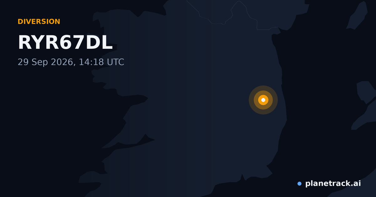 Map of where RYR67DL's diversion happened