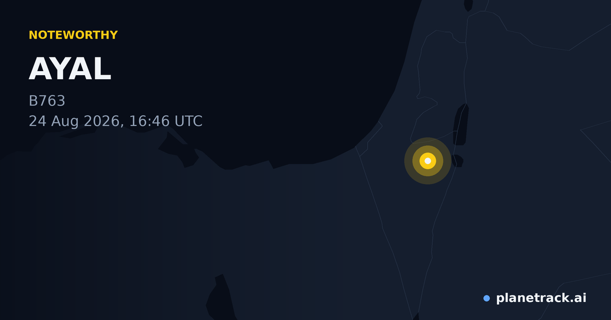 Map of where AYAL's special aircraft happened