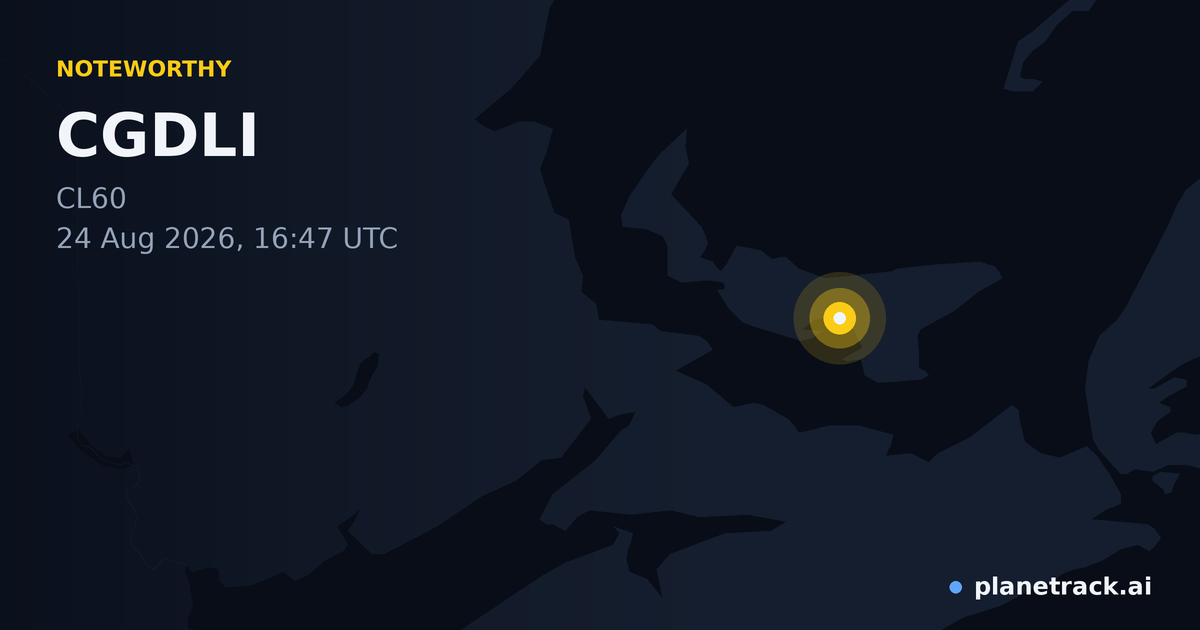 Map of where CGDLI's special aircraft happened