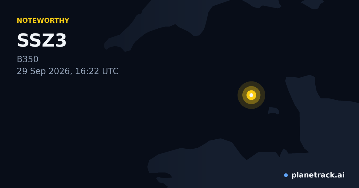 Map of where SSZ3's special aircraft happened