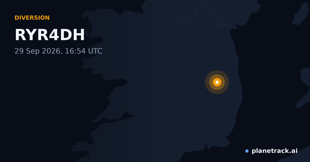 Map of where RYR4DH's diversion happened