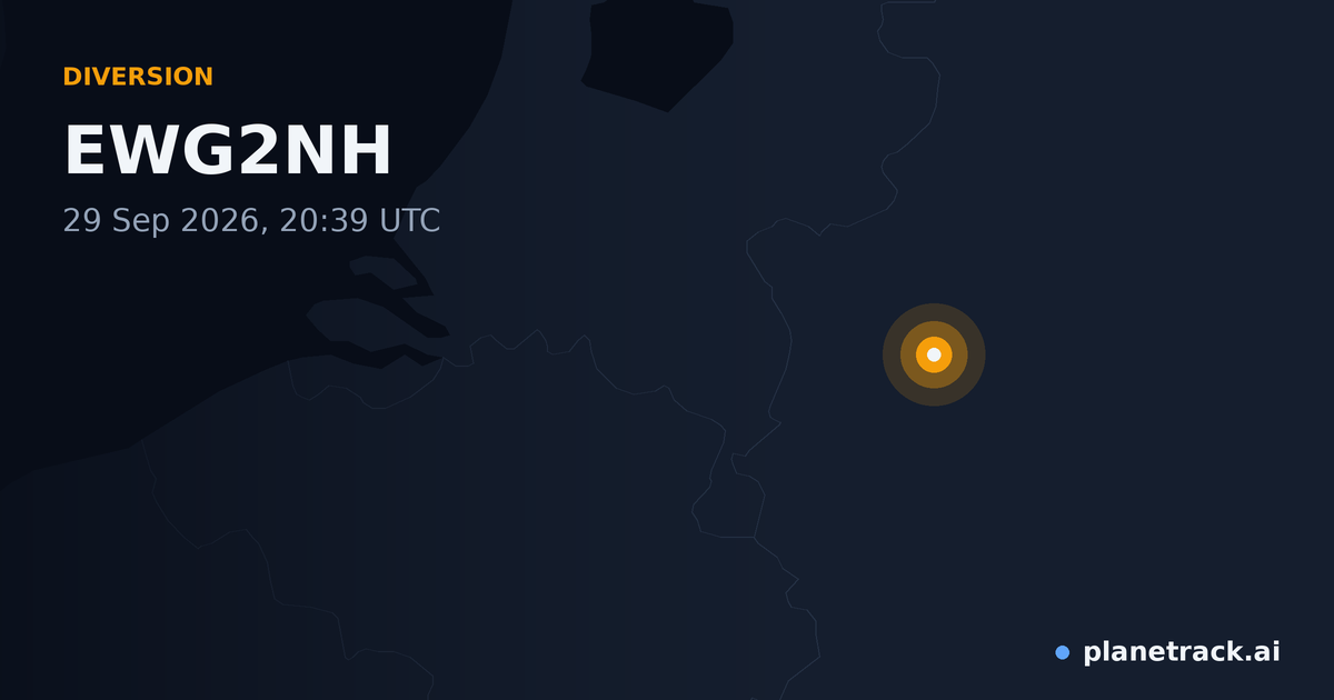 Map of where EWG2NH's diversion happened