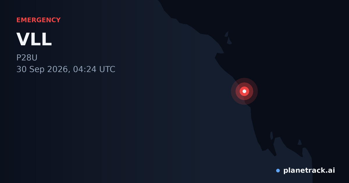 Map of where VLL's emergency: squawk 7600 happened