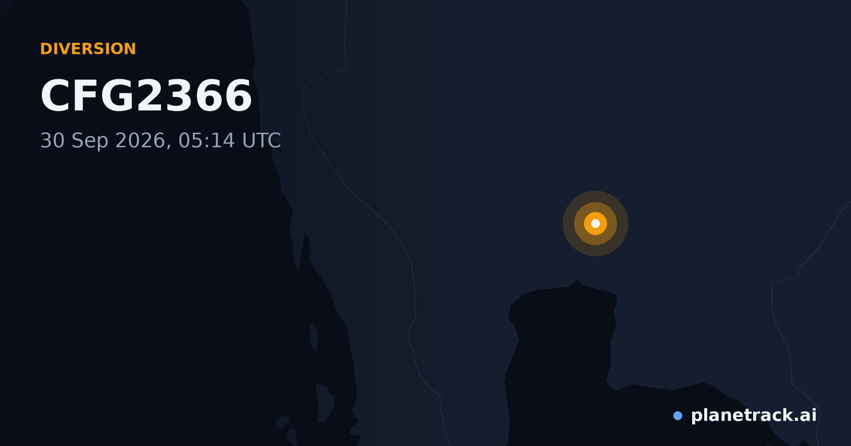 Map of where CFG2366's diversion happened