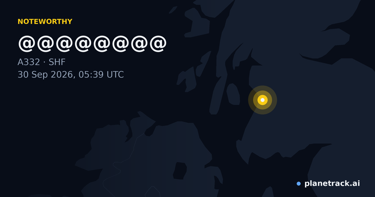 Map of where @@@@@@@@'s special aircraft happened