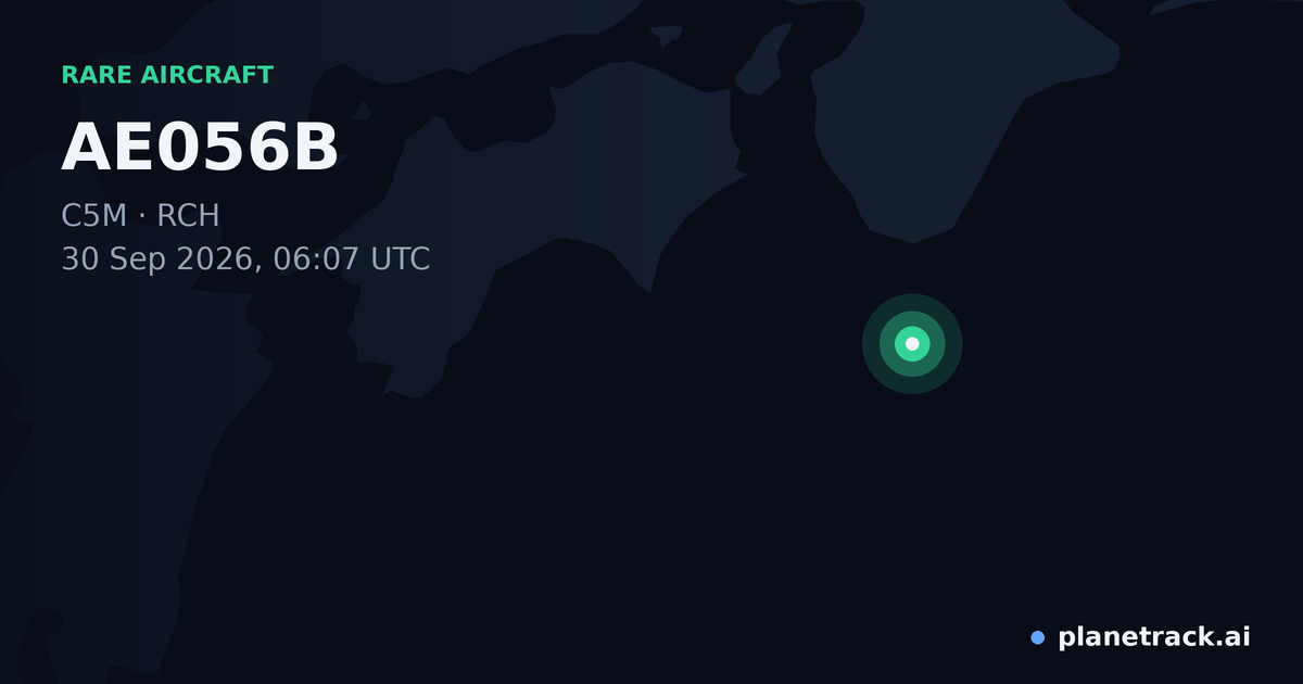 Map of where AE056B's rare aircraft happened
