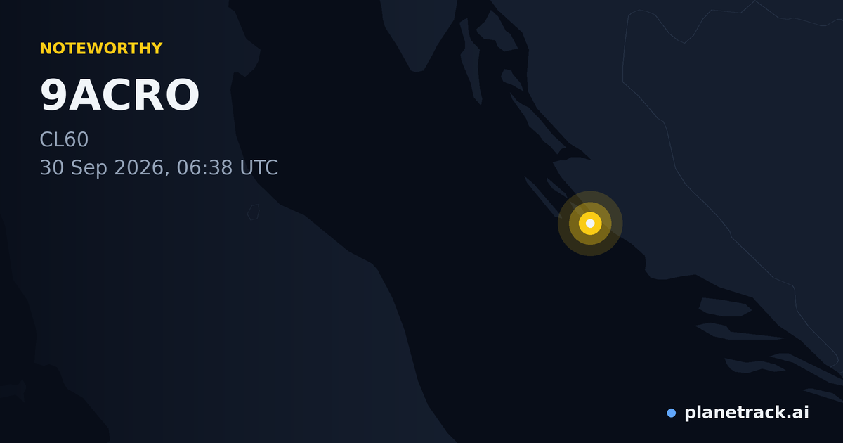 Map of where 9ACRO's special aircraft happened
