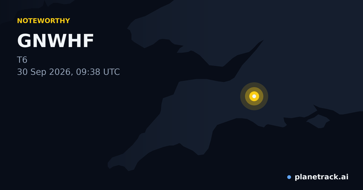 Map of where GNWHF's special aircraft happened