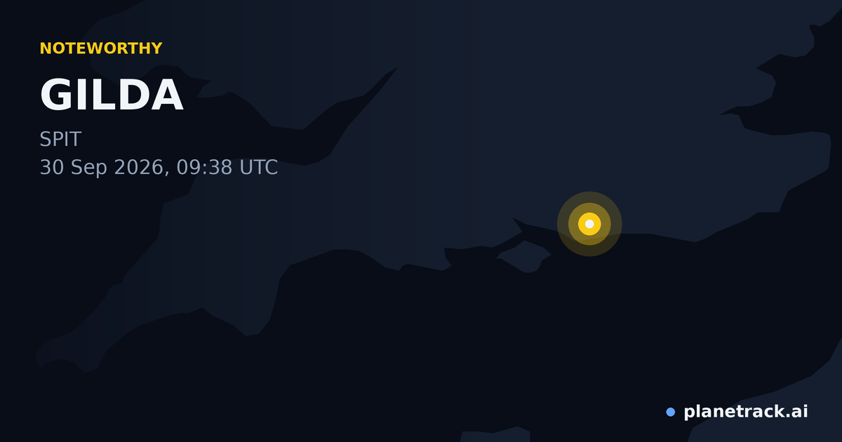 Map of where GILDA's special aircraft happened