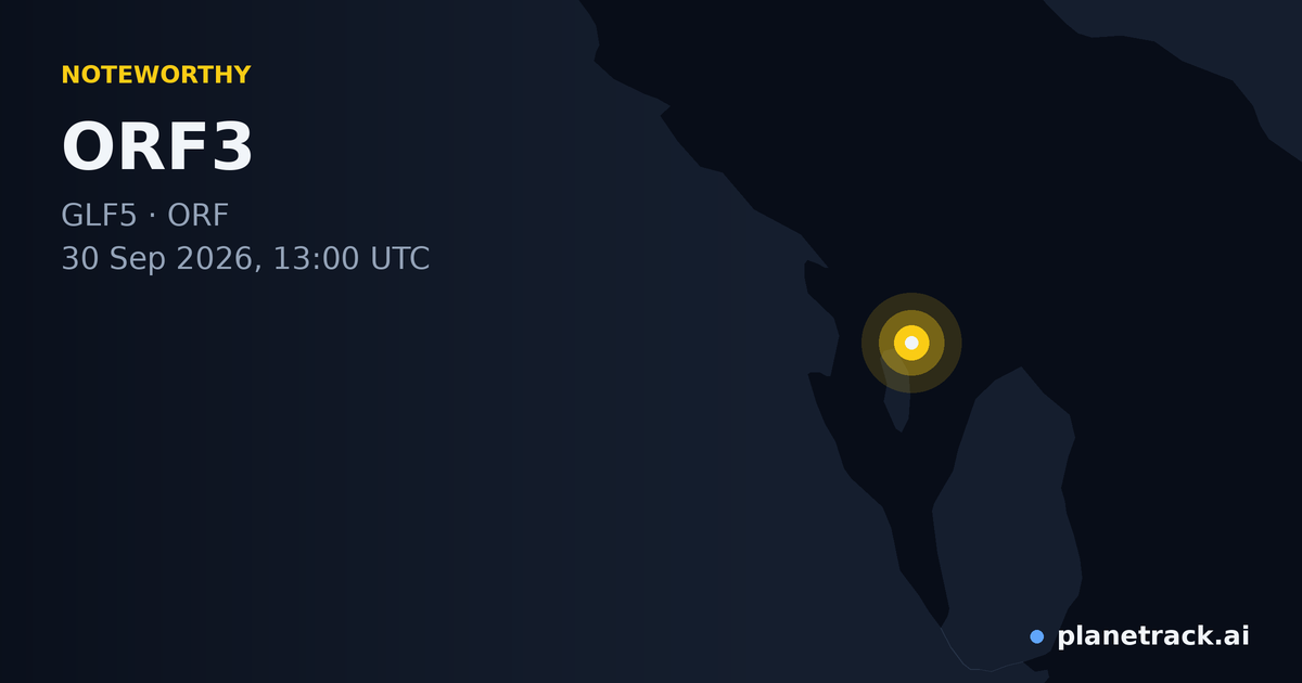 Map of where ORF3's special aircraft happened