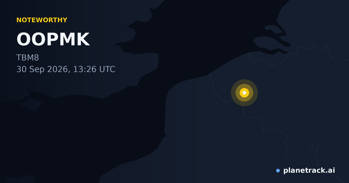 Map of where OOPMK's special aircraft happened