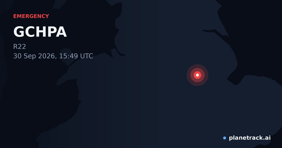 Map of where GCHPA's emergency: squawk 7500 happened