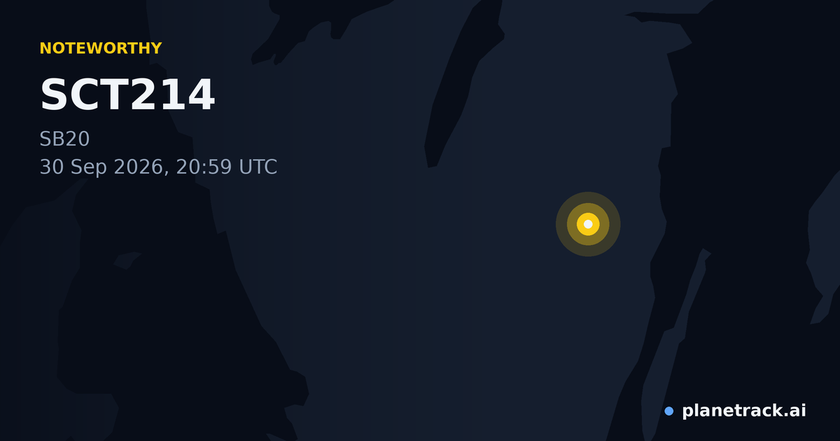 Map of where SCT214's special aircraft happened