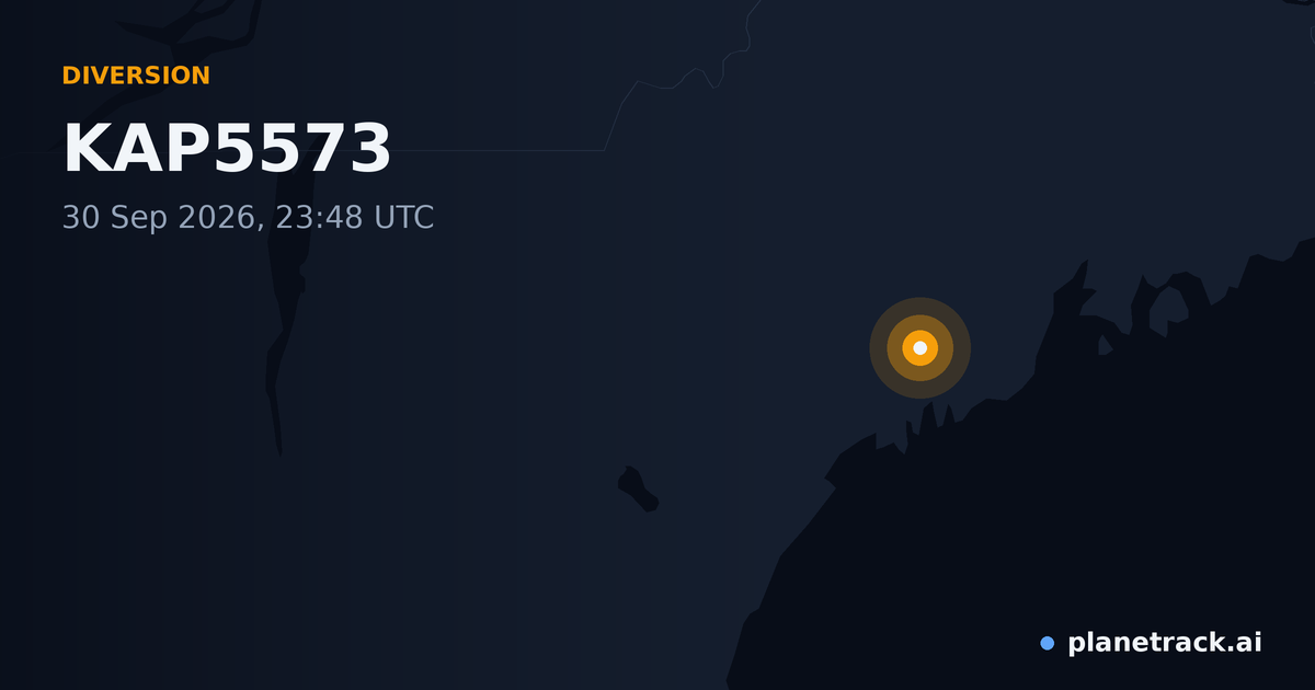 Map of where KAP5573's diversion happened