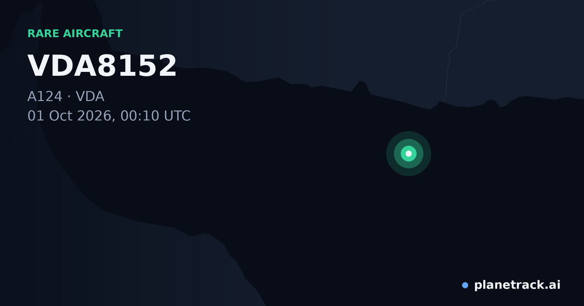 Map of where VDA8152's rare aircraft happened