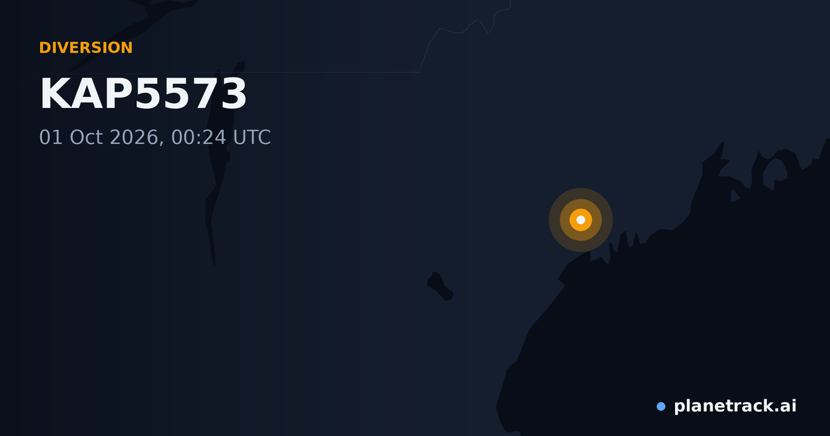 Map of where KAP5573's diversion happened