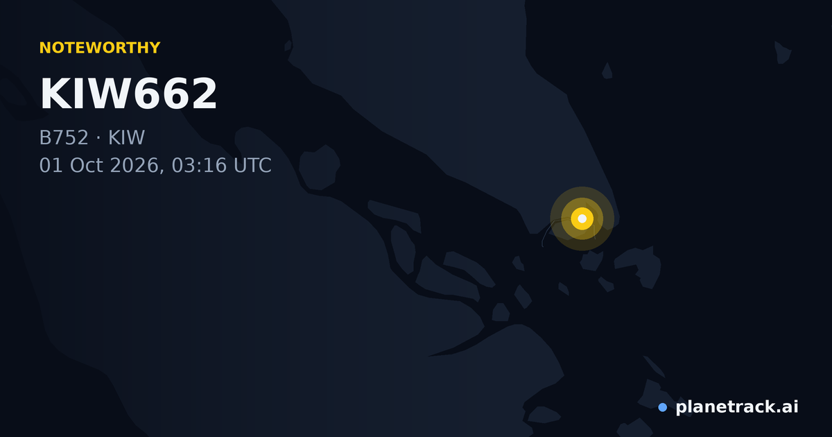 Map of where KIW662's special aircraft happened