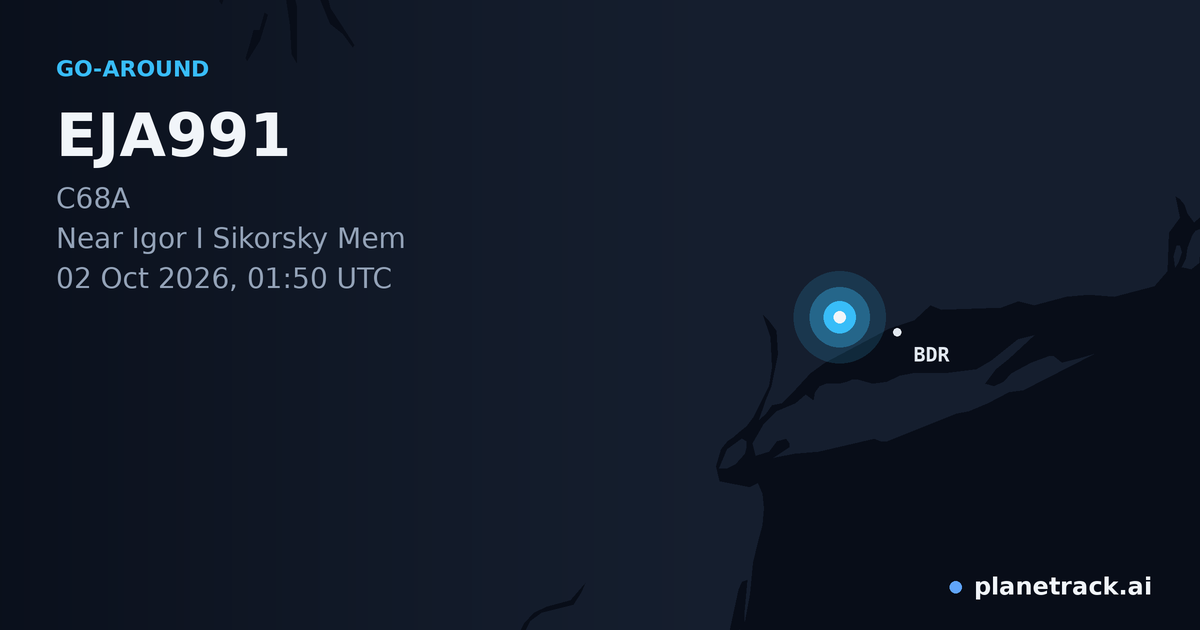 Map of where EJA991's go-around happened