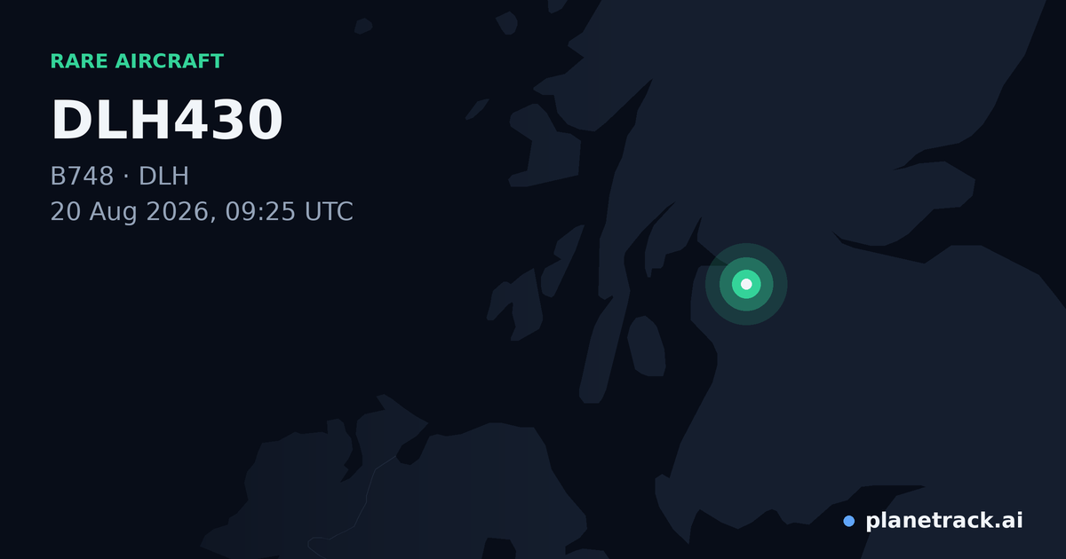 Map of where DLH430's rare aircraft happened