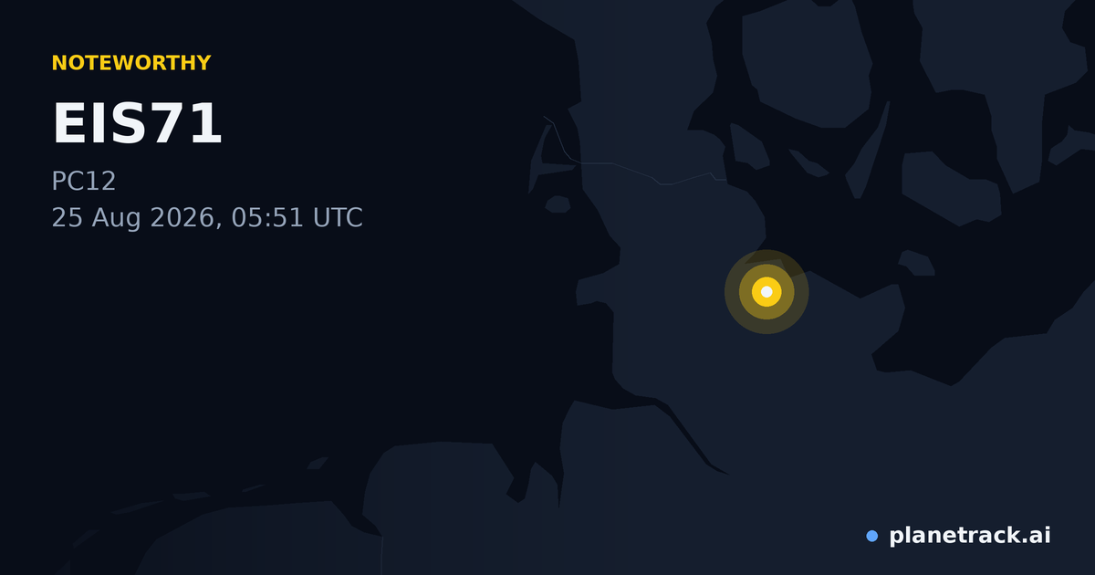 Map of where EIS71's special aircraft happened