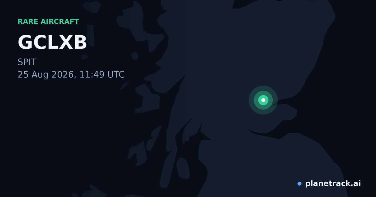 Map of where GCLXB's rare aircraft happened