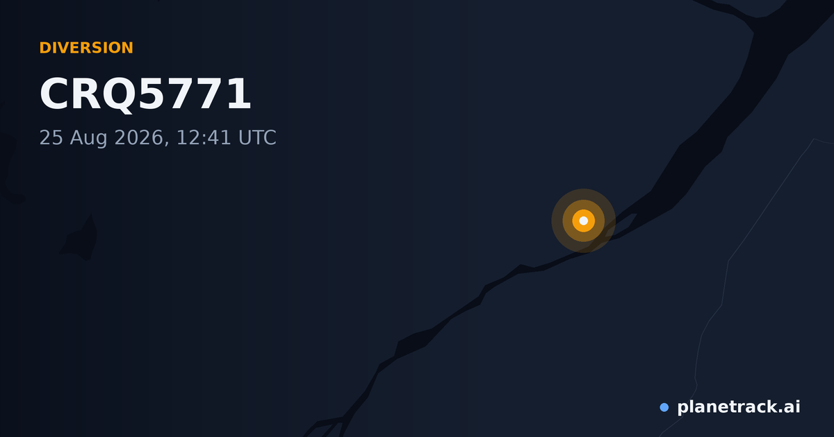 Map of where CRQ5771's diversion happened