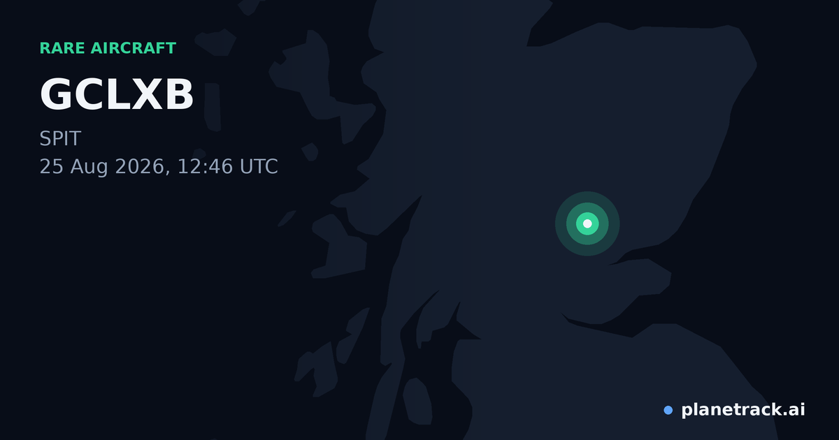 Map of where GCLXB's rare aircraft happened