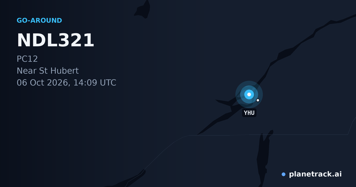 Map of where NDL321's go-around happened