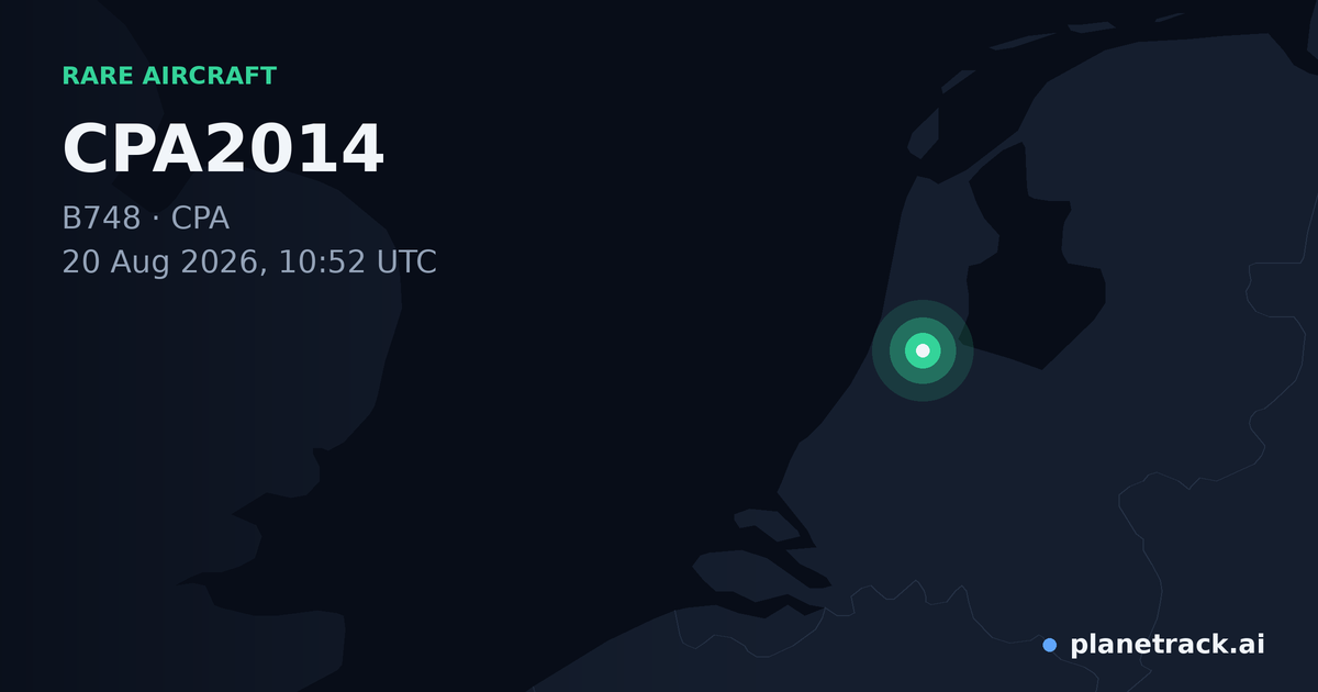 Map of where CPA2014's rare aircraft happened