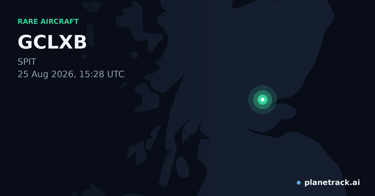 Map of where GCLXB's rare aircraft happened