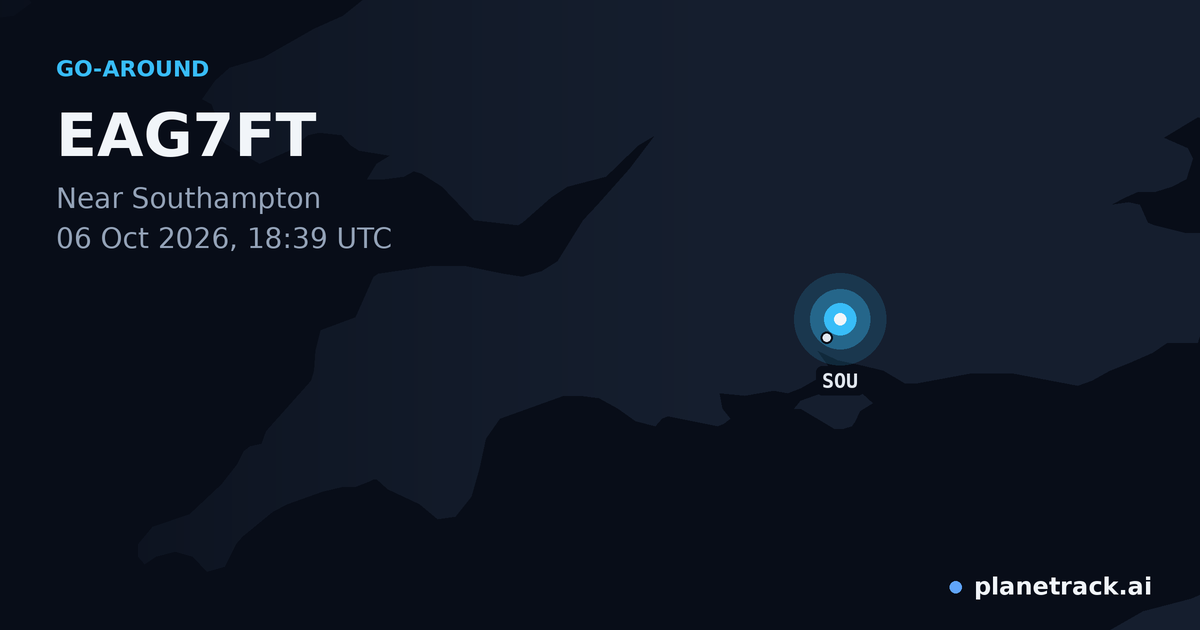 Map of where EAG7FT's go-around happened