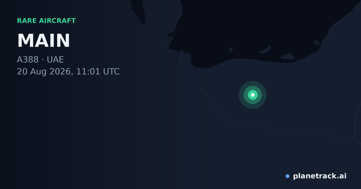 Map of where MAIN's rare aircraft happened