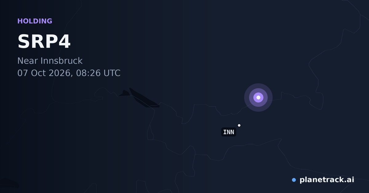 Map of where SRP4's holding pattern happened