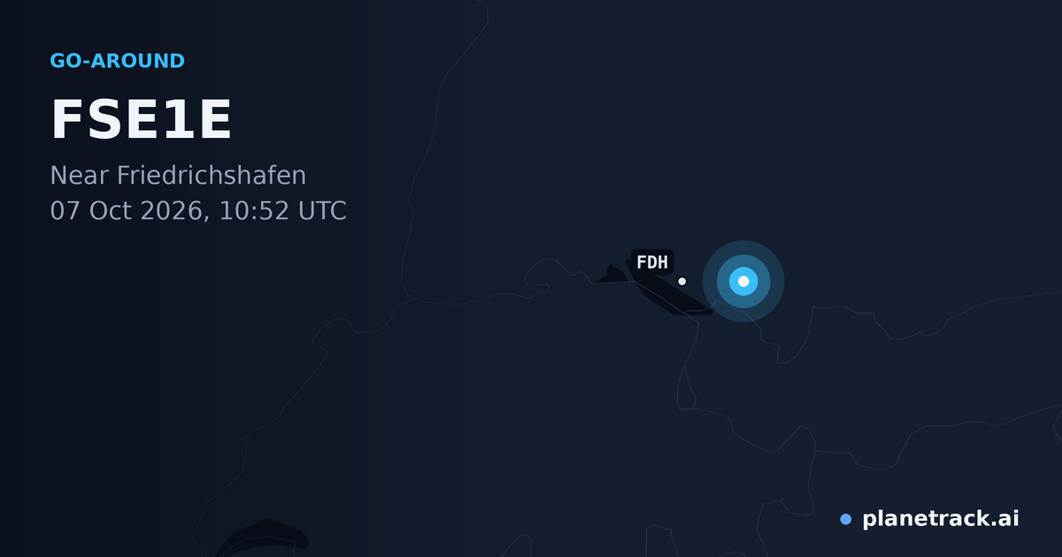 Map of where FSE1E's go-around happened